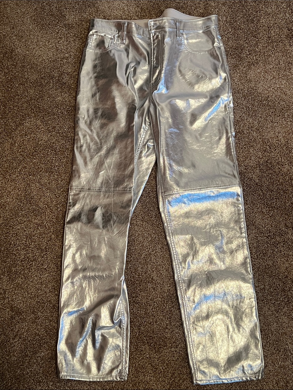 GAP Silver Tall Length Straight Leg Jeans